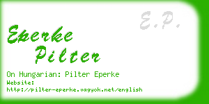 eperke pilter business card